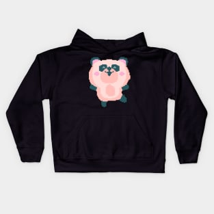 Panda Zen: Pixel Art Panda Design for Fashionable Apparel Kids Hoodie